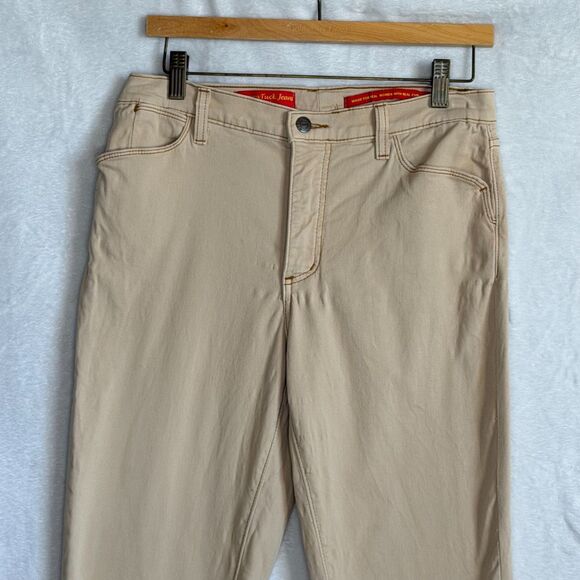 Not Your Daughters Jeans NYDJ Women's Size 8 Beige Crop - Picture 2 of 14